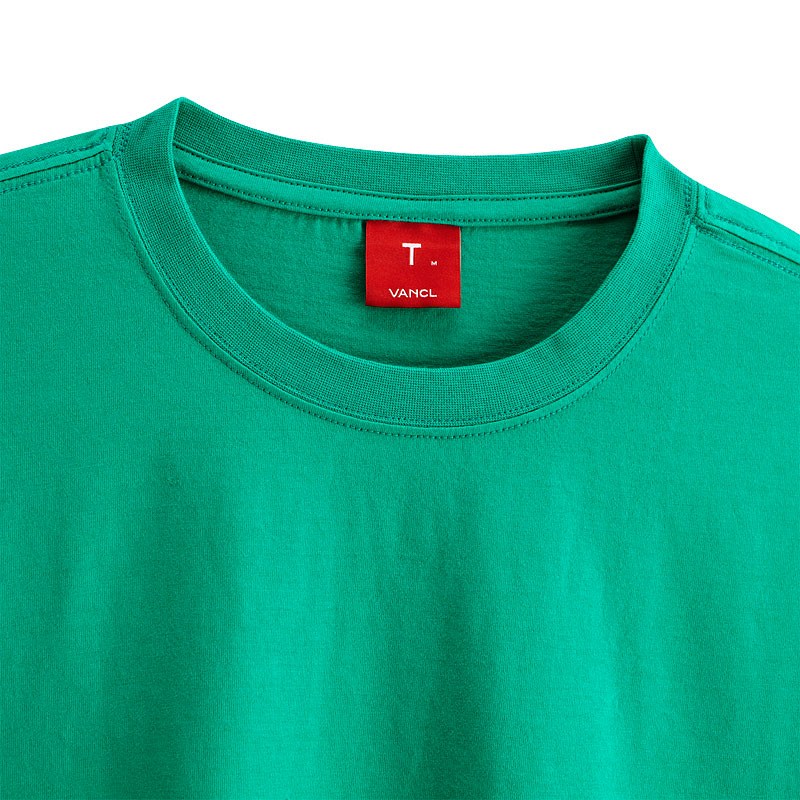 绿色圆领文化衫