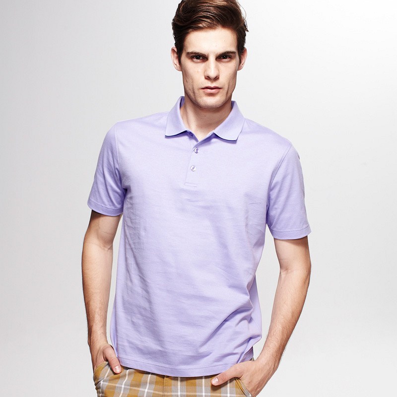 男式紫色POLO衫