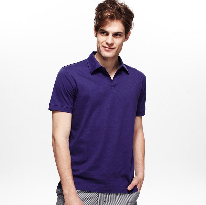 男款紫色POLO衫