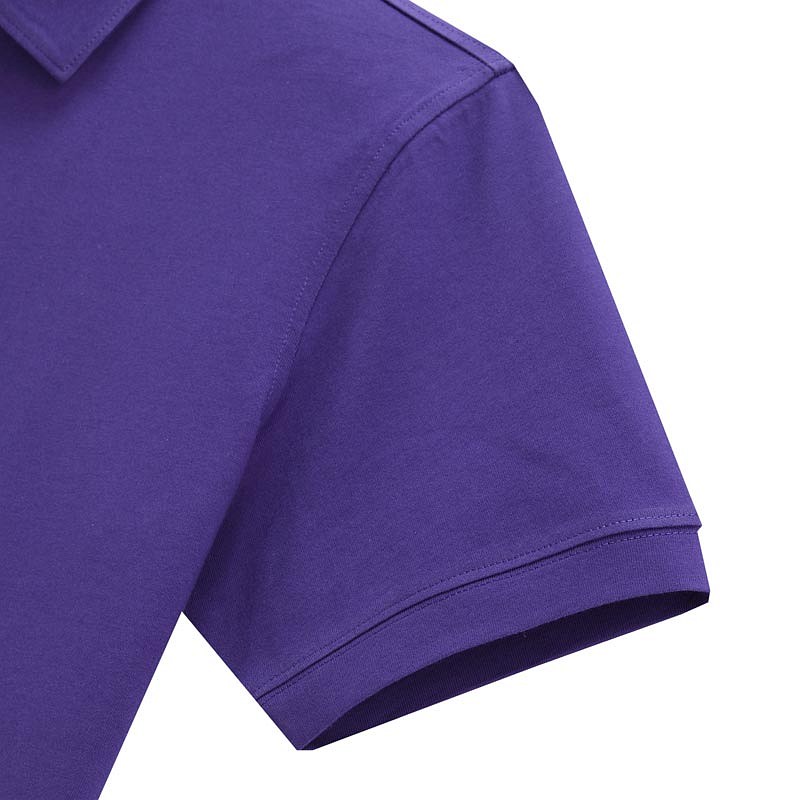 紫色POLO衫袖口