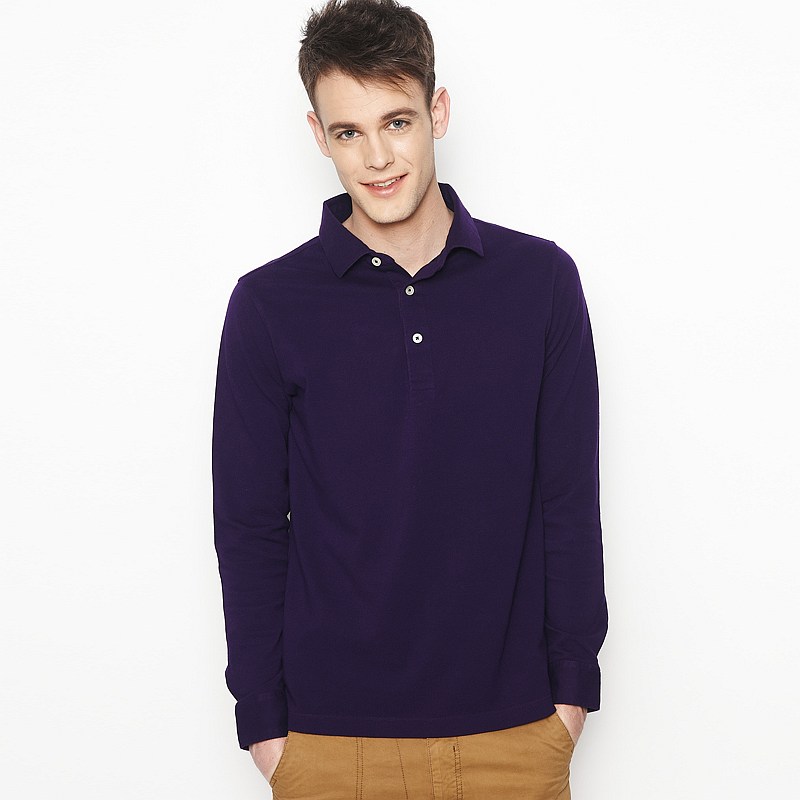 男士紫色POLO衫