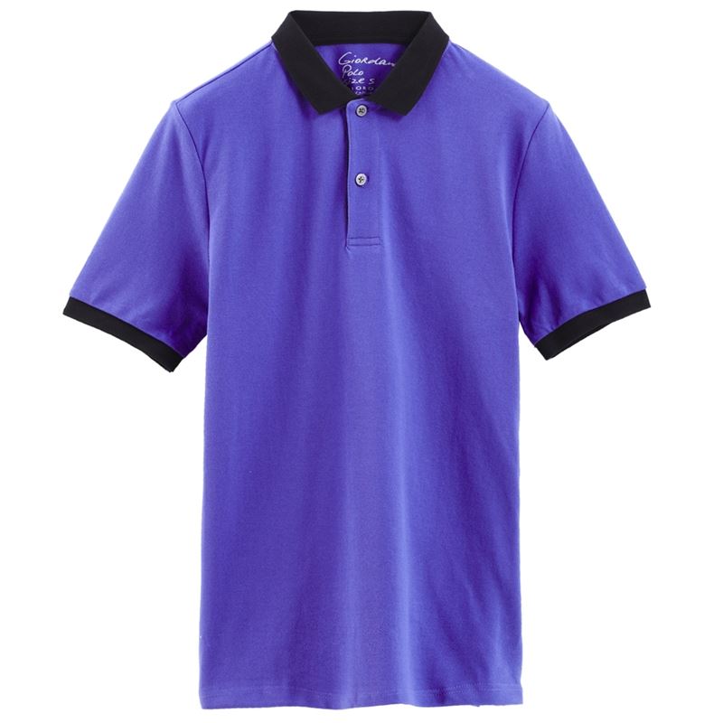 紫色短袖POLO衫