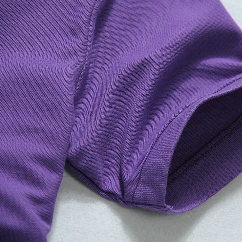 紫色短袖POLO衫