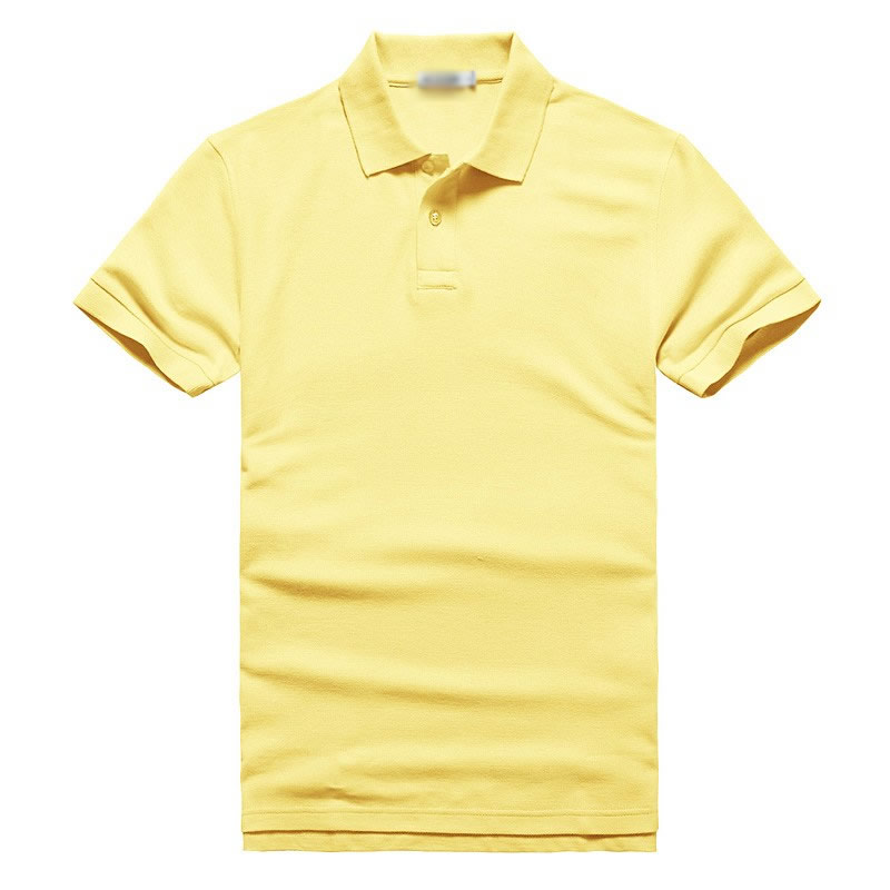 纯黄色POLO衫