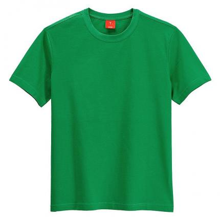 批发绿色圆领空白T恤衫