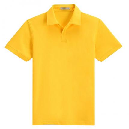 【定制】黄色经典POLO衫公司T恤衫制作，免费寄样
