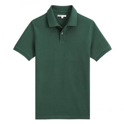 【定制】橄榄绿色商务POLO衫男T恤衫定制加工