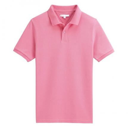 【定制】粉红色商务POLO衫时尚POLO款定制加工