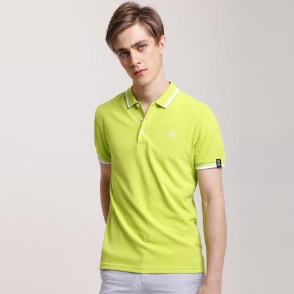 【定制】绿色男士T恤衫定制 时尚款式设计与加工