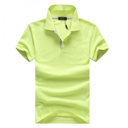 【定制】芹菜绿商务POLO衫款式订做 优质纯棉材料