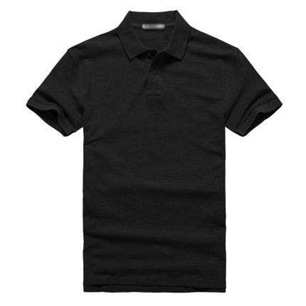 【定制】黑色广告T恤衫加工制作 可丝印公司LOGO