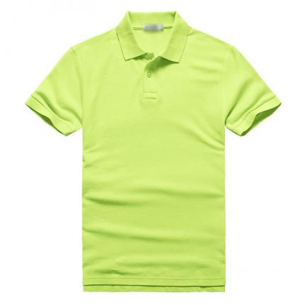 【定制】绿色广告T恤衫制作 可丝印公司LOGO标识