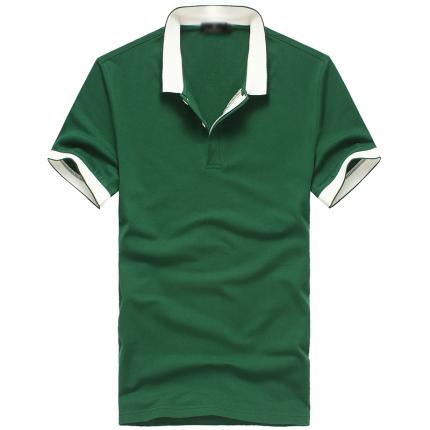 绿色男款时尚T恤衫 时尚潮流款式 提供丝印LOGO订制